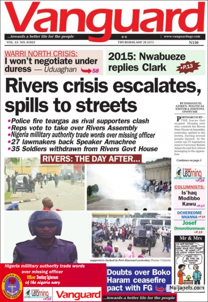 nigeria millitary trade words over a missing officer,officer destiny igberase - click for next photo