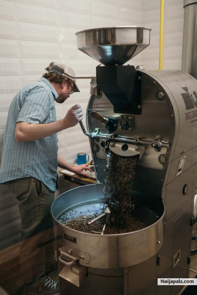 processing coffee - click for next photo