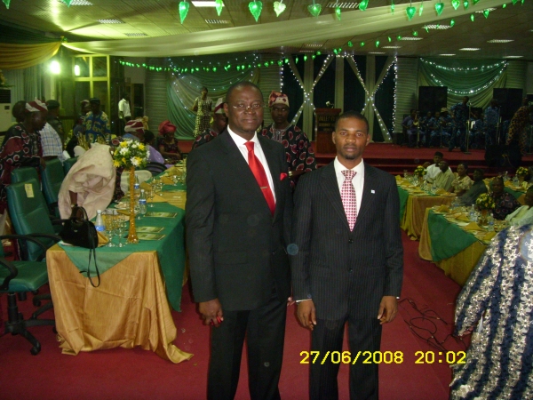 MY BOSS AND I AT THE INDUCTION EVENT OF THE NIEGRIA COMPUTER SOCIETY. - click for next photo