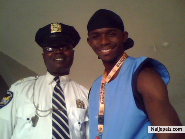 Me and one of the security officer I trained. - click for next photo