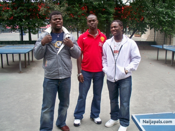 playing table tennis with my friends - click for next photo