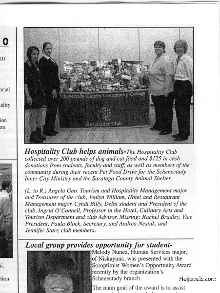 COLLEGE HOSPITALITY CLUB - click for next photo