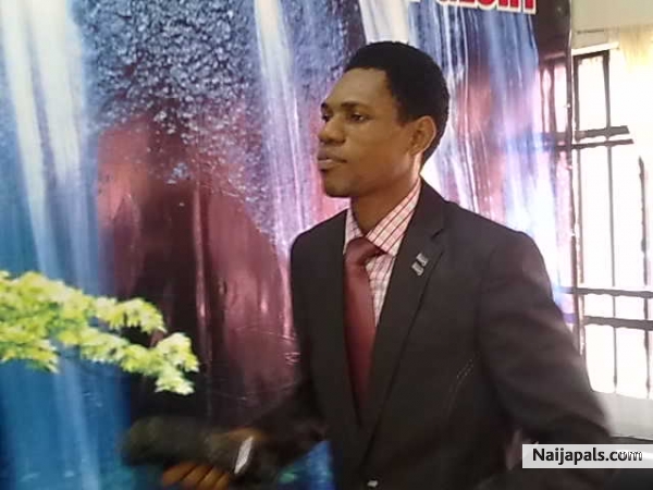 Pastor demostrating - click for next photo