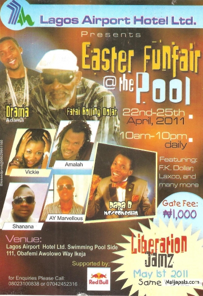 EASTER HOLIDAY VACATION PARTY @ THE AIRPORT HOTEL IKEJA LAGOS - click for next photo