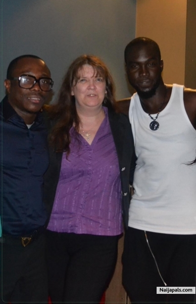 Julius d' genius Agwu, lizzy (african queen ) and my son radical77 - click for next photo