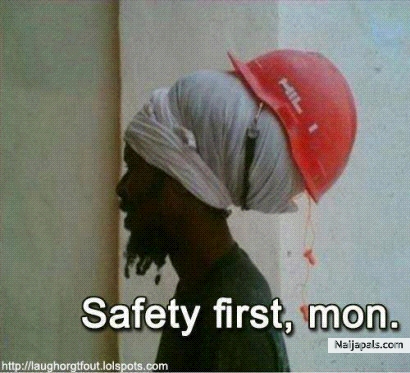 Safety first - click for next photo