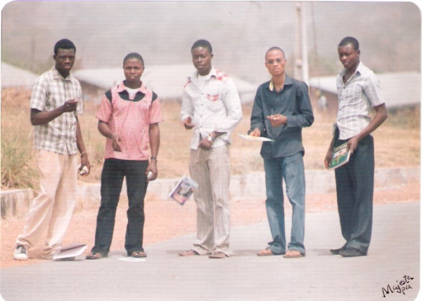 me and my friends in school - click for next photo