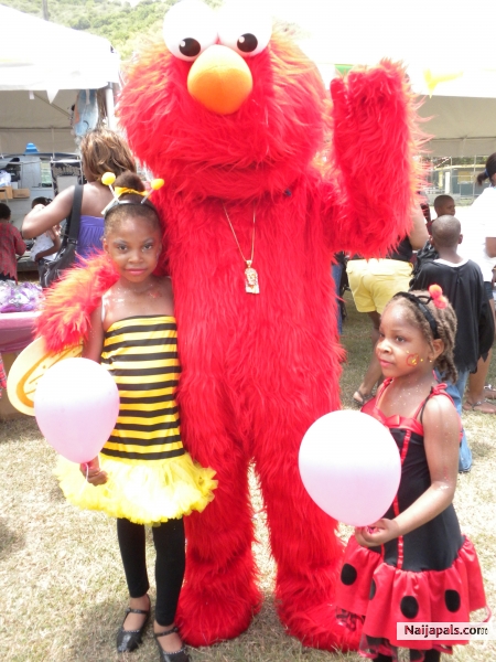 My Kids and Elmo the Adorable character for children - click for next photo