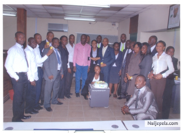 birthday in the office - click for next photo