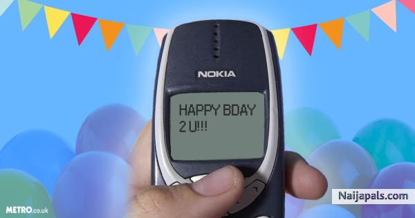 My personal SMS message from Nokia - Happy Bday 2U!!! - click for next photo