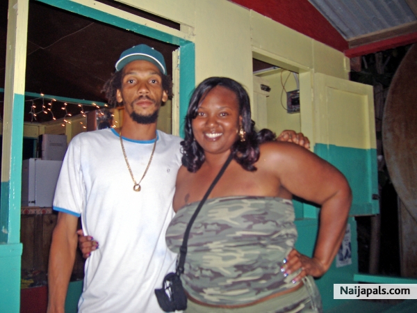 With my cousin in JA - click for next photo