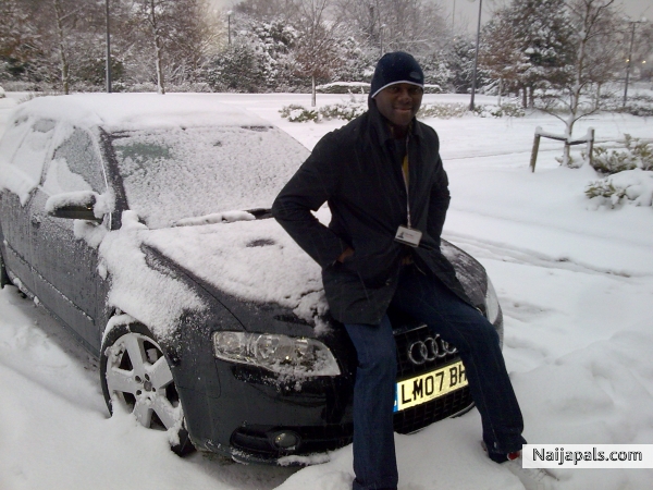 At work, weather affected movement that day! - click for next photo