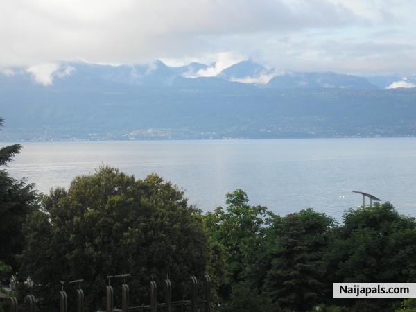 Lovely view from my room in Switzerland on holiday - click for next photo