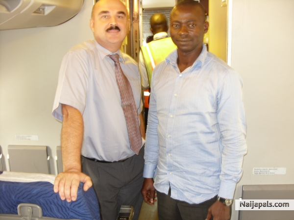 WITH ONE OF THE CREW - click for next photo