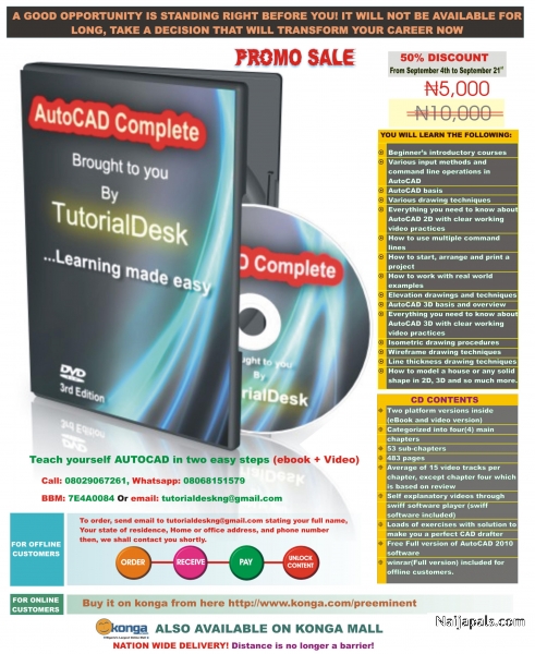 AutoCAD complete video tutorial CD eBook - click for next photo