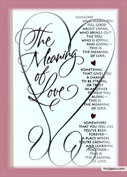 The Meaning f Love - click for next photo