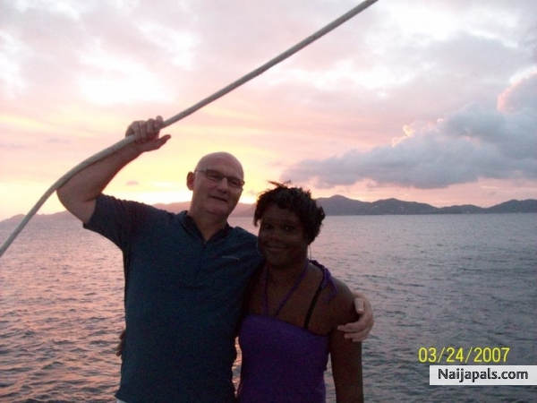 romanitc sun set in copper island in the british virgin island - click for next photo