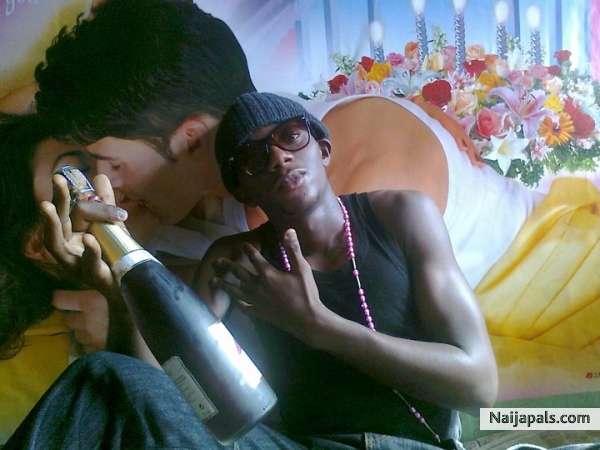 Popping the bottles - click for next photo