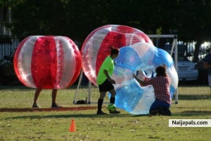 BUBBLE FOOTBALL - click for next photo