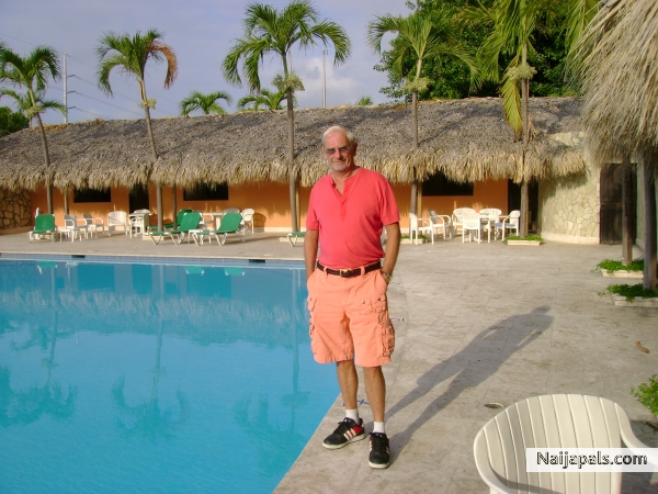 This is me by the hotel pool in Santo Domingo - click for next photo