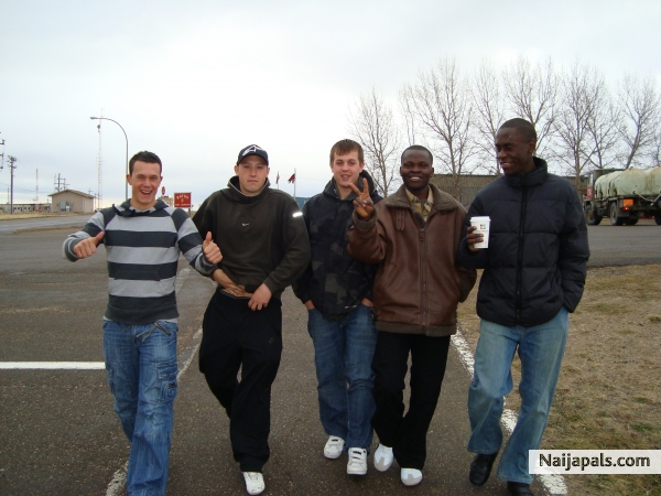 ME AND FELLOW COMRADES IN SUFFIELD CANADA - click for next photo
