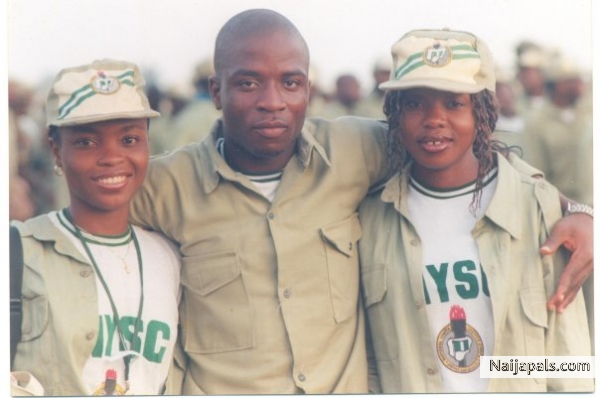 taiwo akinade,zeeza and raheedat adeshokan @the nysc orientation camp akwa-ibom state naija - click for next photo