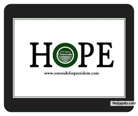 Hope !!! OLu James Omosule for President of Nigeria 2015. - click for next photo