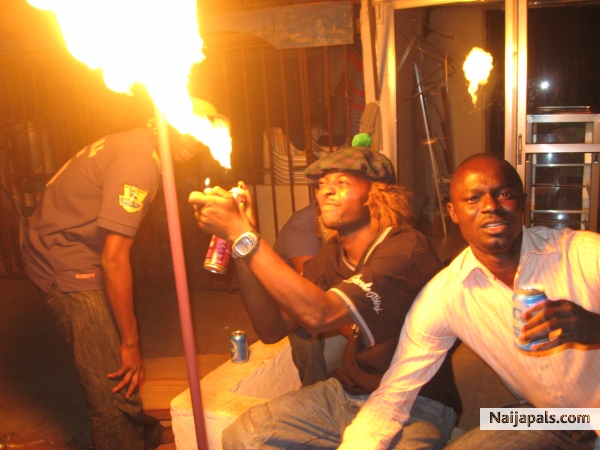Don general blazing the festive fire - click for next photo