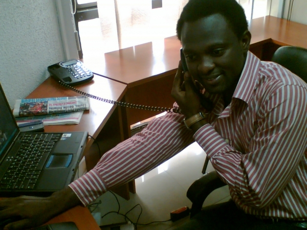 me @ de office - click for next photo