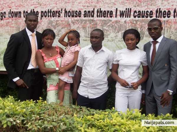me and my friends in front of the church - click for next photo