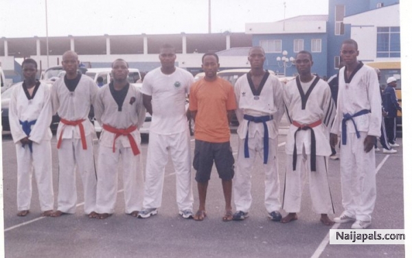 Just after morning work out at calabar stadium - click for next photo