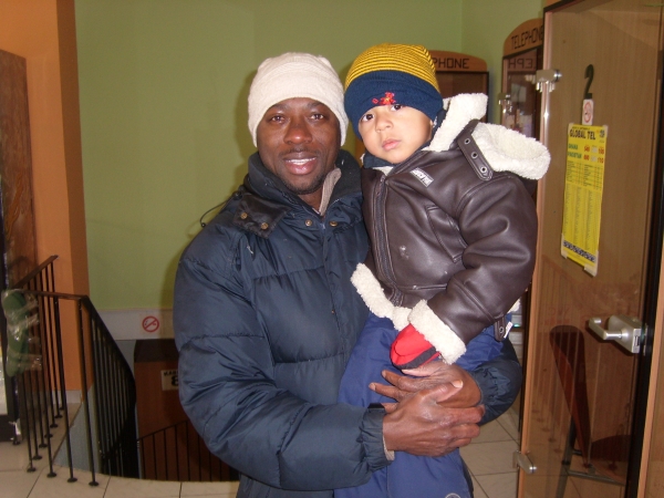 Daddy and son - click for next photo