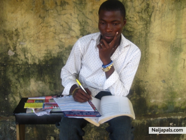 Serious student reads always - click for next photo