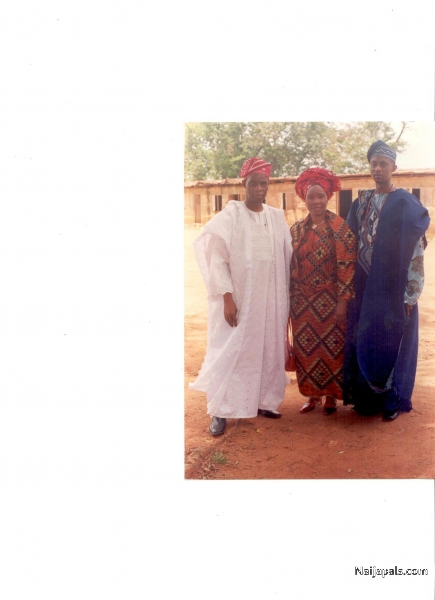 Myself(in blue outfit) Uncle Aunt - click for next photo