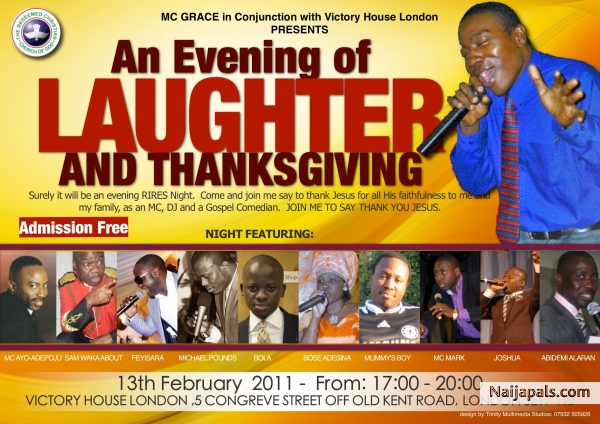 AN EVENING OF LAUGHTER AND THANKSGIVING - click for next photo