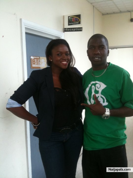 @ studio with Waje - click for next photo