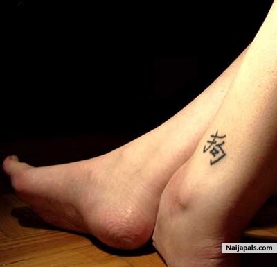 my ankle - click for next photo