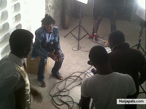 on set during my video shoot. - click for next photo