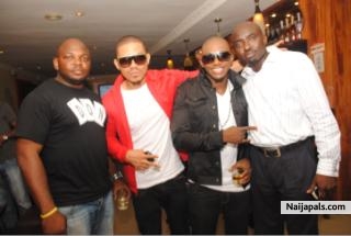 with bracket and banji Of Hints Magazine after a videoshoot - click for next photo