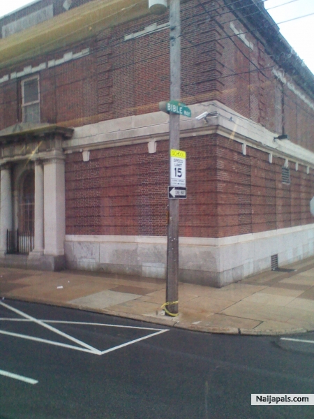 i guess you would say that this is one of the holyest places in philly the street is called bible street i guess cause it have like four churches on one blockocko - click for next photo