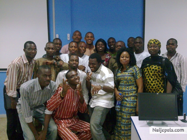 me and colleagues - click for next photo