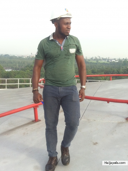 at d top of d AGO storage tank at d tank farm. - click for next photo