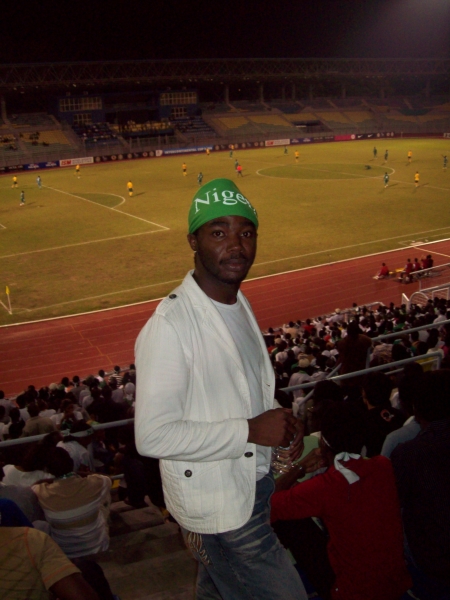 AT A STADIUM HERE IN MALAYSIA,NIGERIA VS MALAYSIA - click for next photo