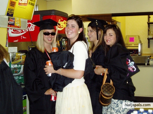 friends on their graduation day - click for next photo