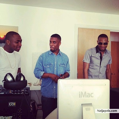 Dbanj at Davido studio - click for next photo