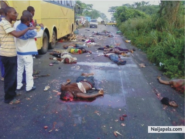 Dauda Muhammed David Man' s inhumanity to man. A bus was ambushed by armed robbers, the passengers were robbed and raped, those that had nothing to give were asked to lie down on the road face down and the driver on gun point was commanded by - click for next photo