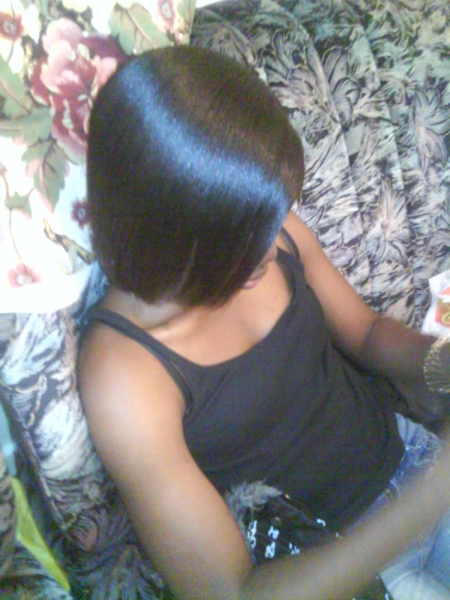 dnt get twisted, dis is my REAL HAIR!!!...dnt h8 lool - click for next photo