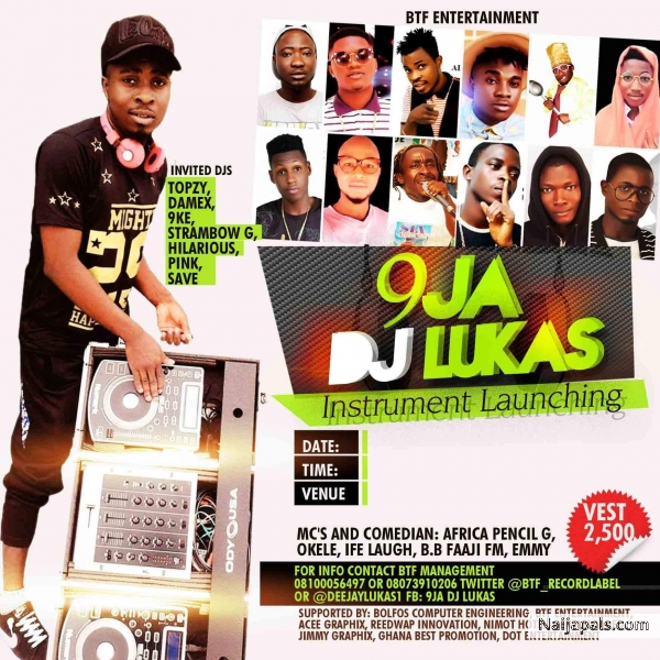 9JA DJ LUKAS INSTRUMENTS LAUNCHING - click for next photo