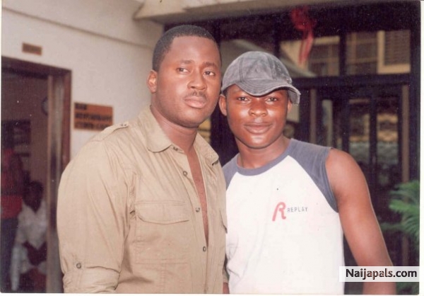 Me & Desmond Elliot shooting on set - click for next photo