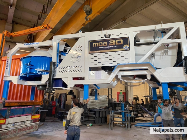 It was sent to Gabon with a 30 m3 Mobile Concrete Batching Plant. - click for next photo